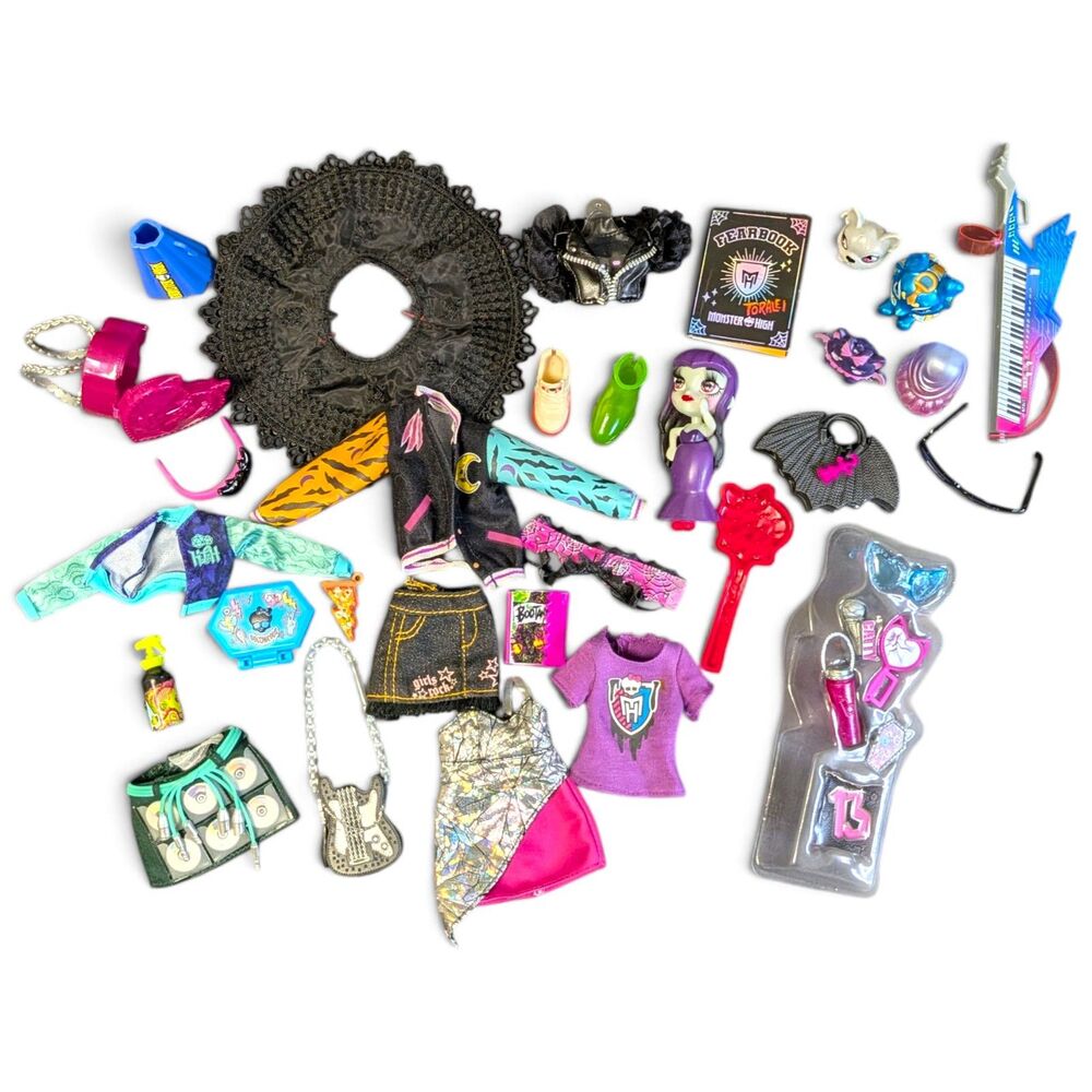 Monster High Doll Clothes Accessories Lot Bundle Skirts Shoes Toys